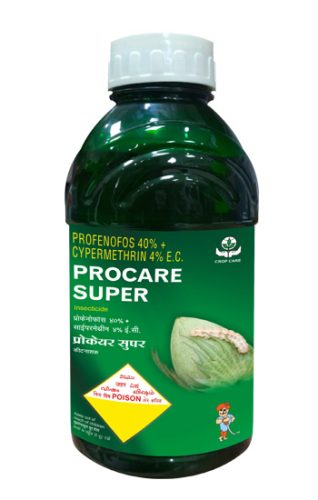 PROCARE SUPER (PROFENOFOS 40%+CYPERMETHRIN 4% EC)